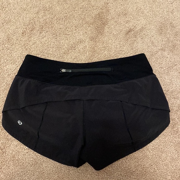 Lululemon shorts, black, size 2. - Picture 2 of 2